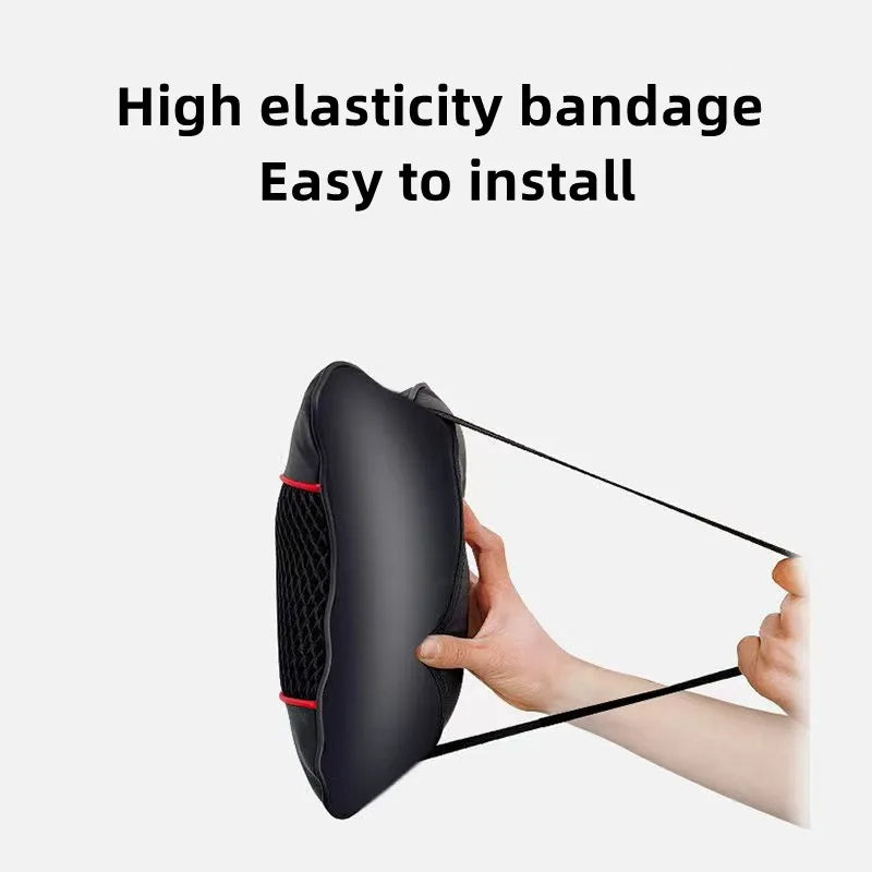 Ergonomic neck support pillow for car seat with breathable cotton padding