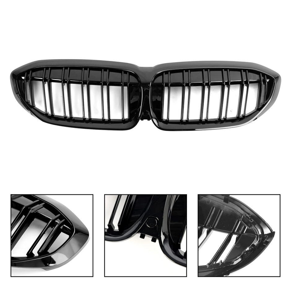 3 Series G20/G21 - Gloss Black Front Kidney Grille | 2019-2025