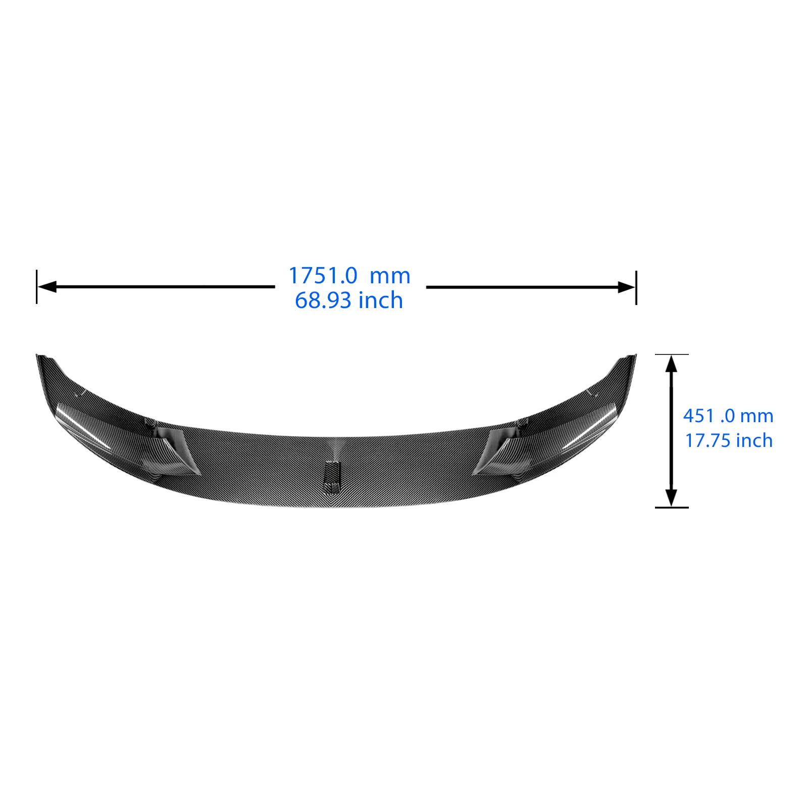 5 Series F10/F11 - Gloss Black / Carbon Look Front Bumper Lip Spoiler | 2010-2016