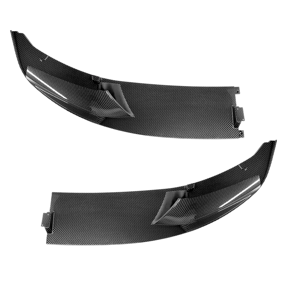 5 Series F10/F11 - Gloss Black / Carbon Look Front Bumper Lip Spoiler | 2010-2016