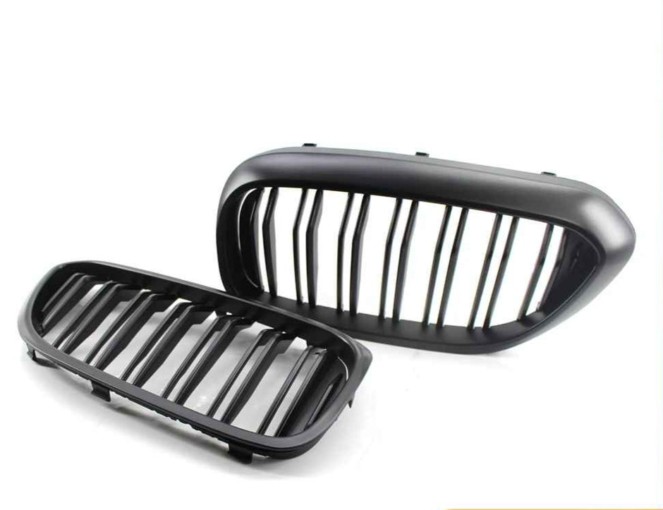 5 Series G30/G31/F90 - Gloss Black / Matte Black Front Double-Slat Kidney Grille | 2017-2019