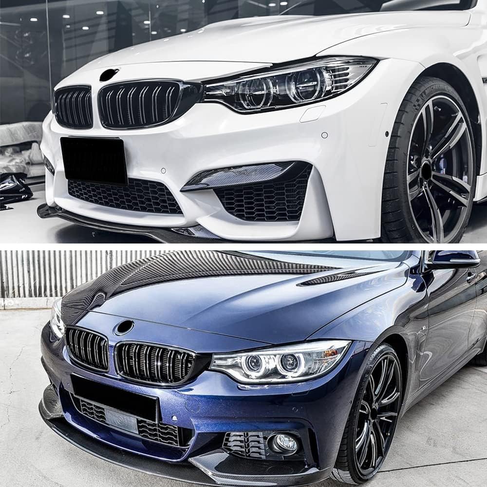 4 Series F32/F33/F36 - Gloss Black Front Double-Slat Kidney Grille | 2014-2018