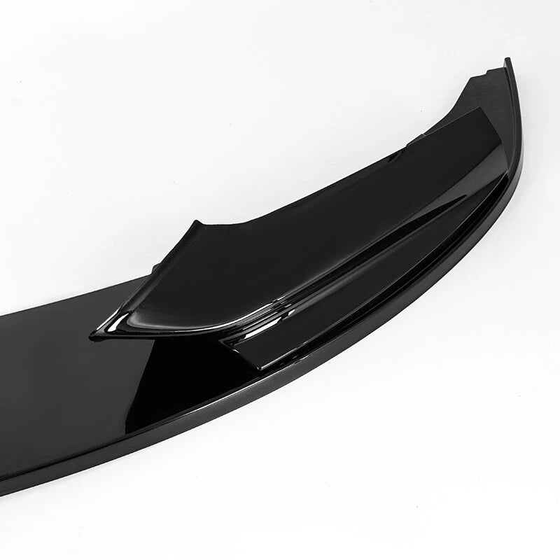 5 Series F10/F11 - Gloss Black / Carbon Look Front Bumper Lip Spoiler | 2010-2016