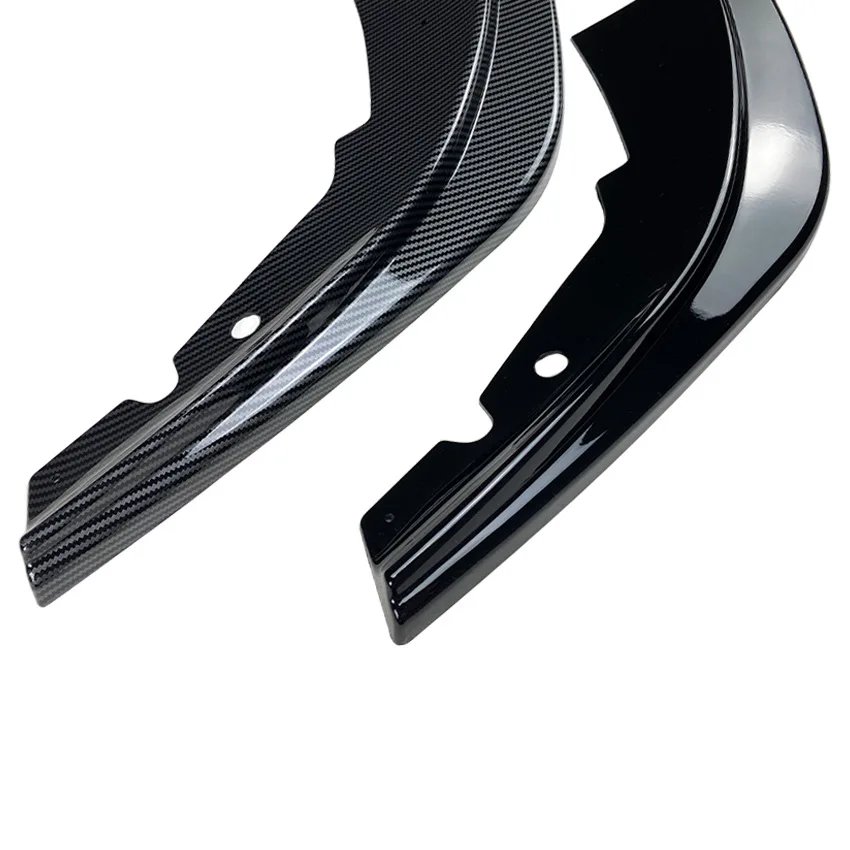1 Series F40 - Gloss Black / Carbon Look Front Bumper Lip Spoiler | 2020-2025