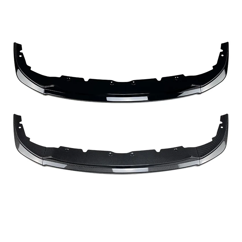 1 Series F40 - Gloss Black / Carbon Look Front Bumper Lip Spoiler | 2020-2025