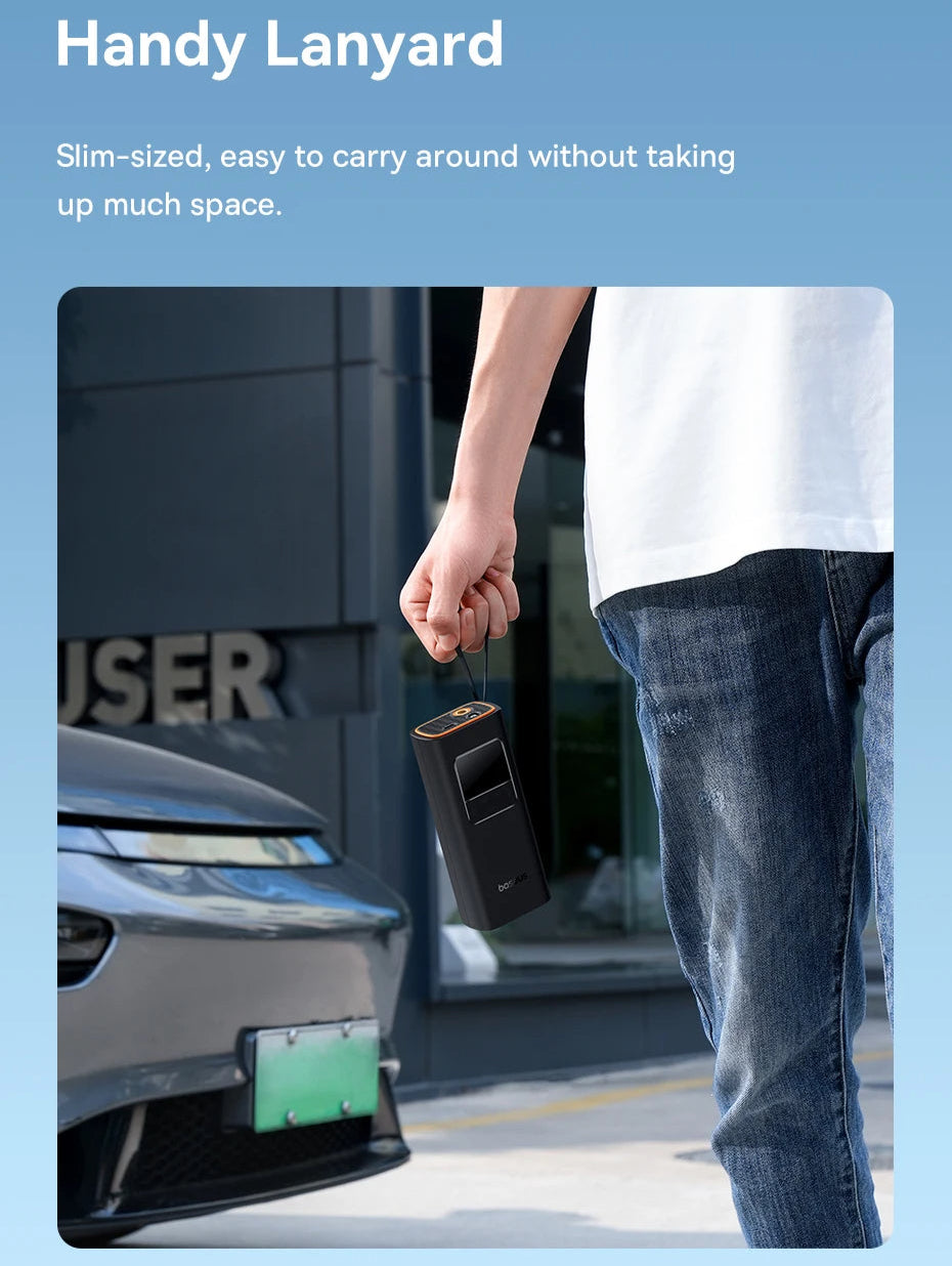 Smart Digital Portable Tyre Inflator – Cordless Air Pump for Car, Bike & More