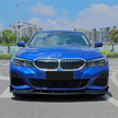3 Series G20/G21 - Gloss Black / Carbon Look Front Bumper Lip Spoiler Kit | 2019-2022