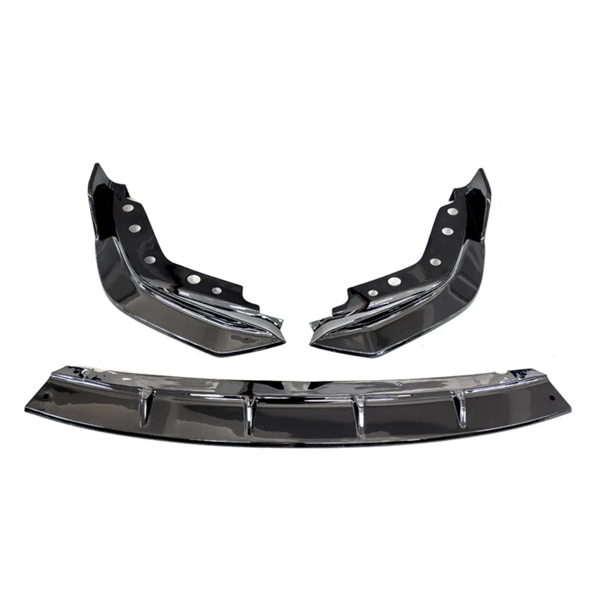 3 Series G20/G21 - Gloss Black / Carbon Look Front Bumper Lip Spoiler Kit | 2019-2022