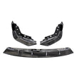3 Series G20/G21 - Gloss Black / Carbon Look Front Bumper Lip Spoiler Kit | 2019-2022
