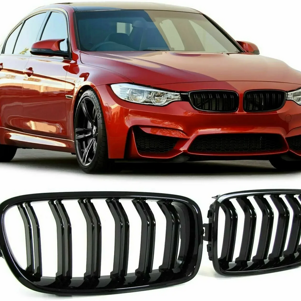 3 Series F30/F31 - Gloss Black Front Kidney Grille | 2012-2019