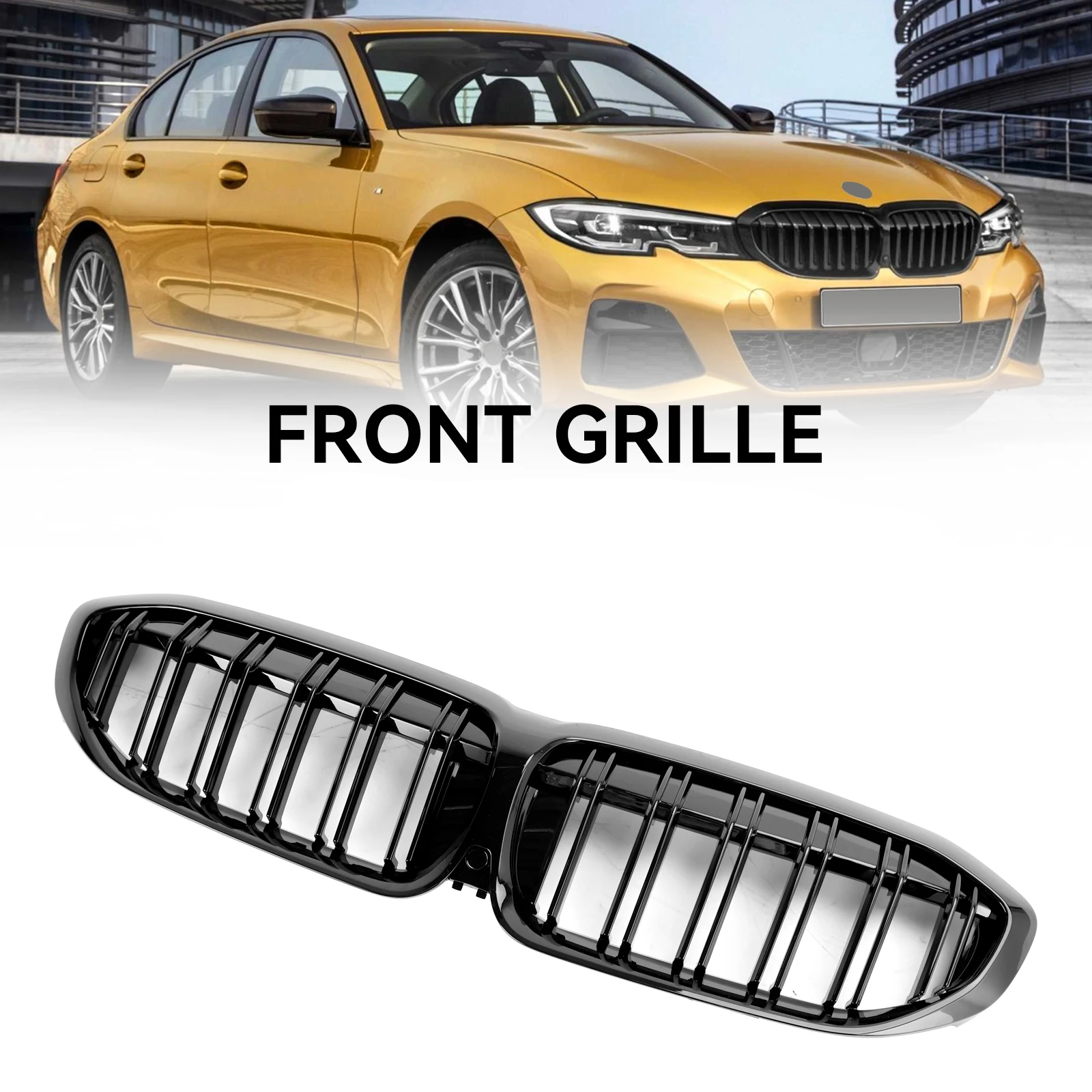 3 Series G20/G21 - Gloss Black Front Kidney Grille | 2019-2025