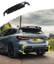 1 Series F40 - Gloss Black Rear Bumper Diffuser | 2019-2025