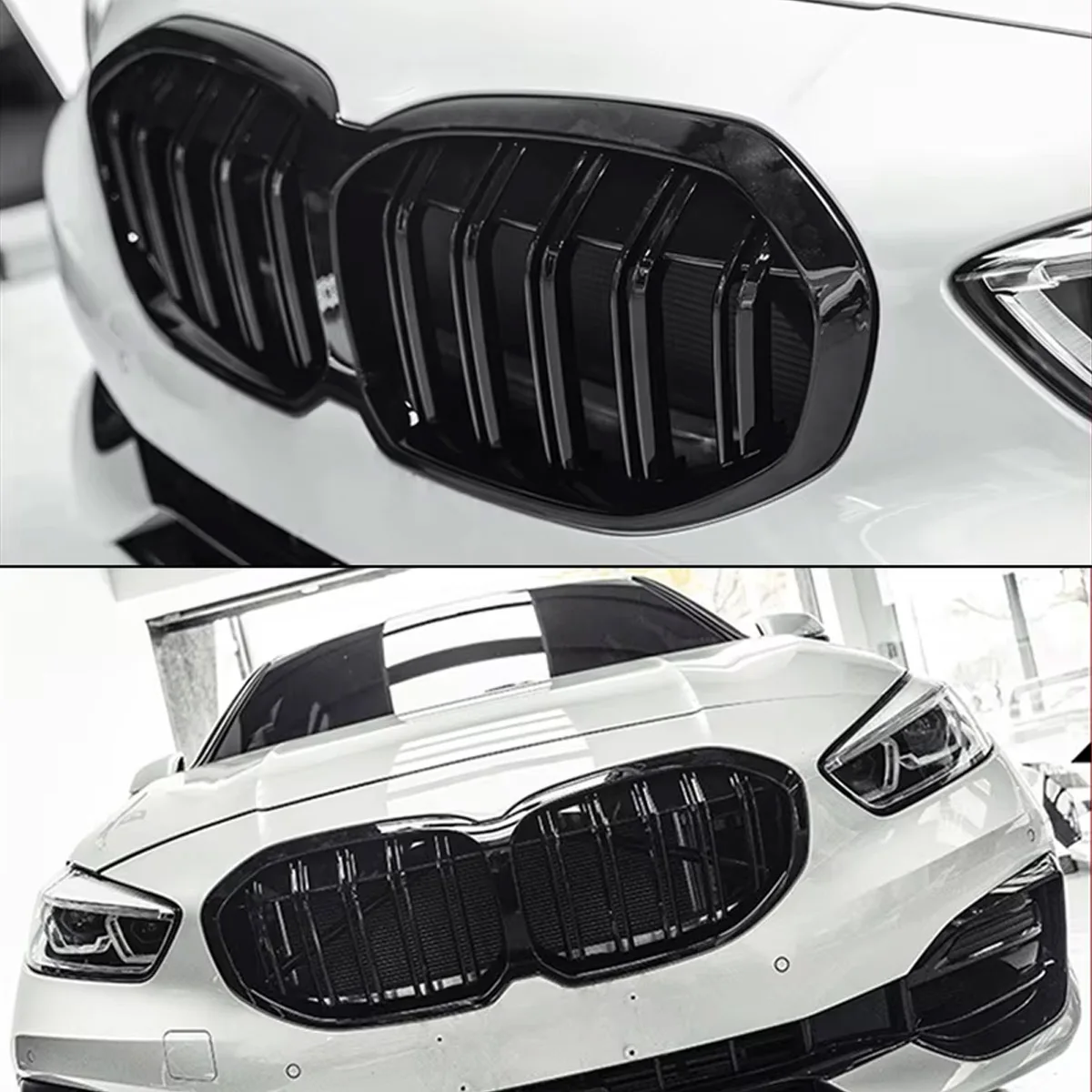 1 Series F40 - Gloss Black Front Kidney Grille | 2019-2025
