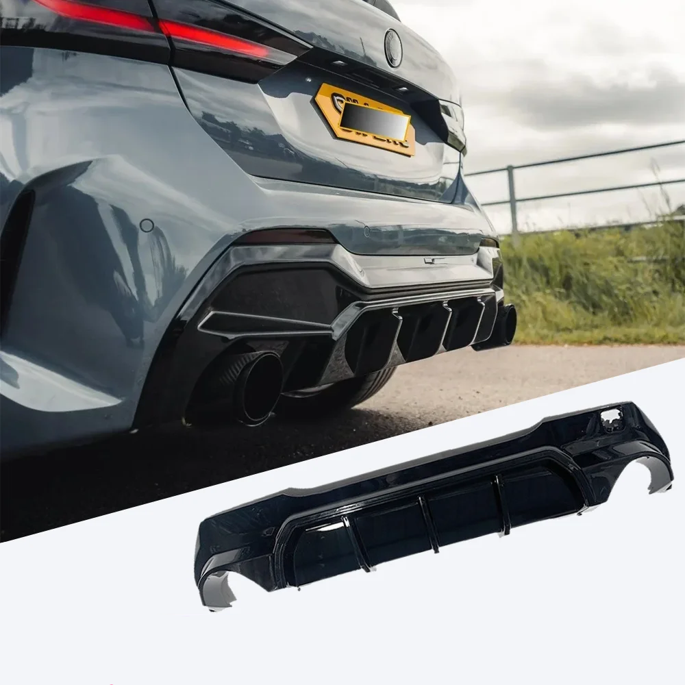 1 Series F40 - Gloss Black Rear Bumper Diffuser | 2019-2025