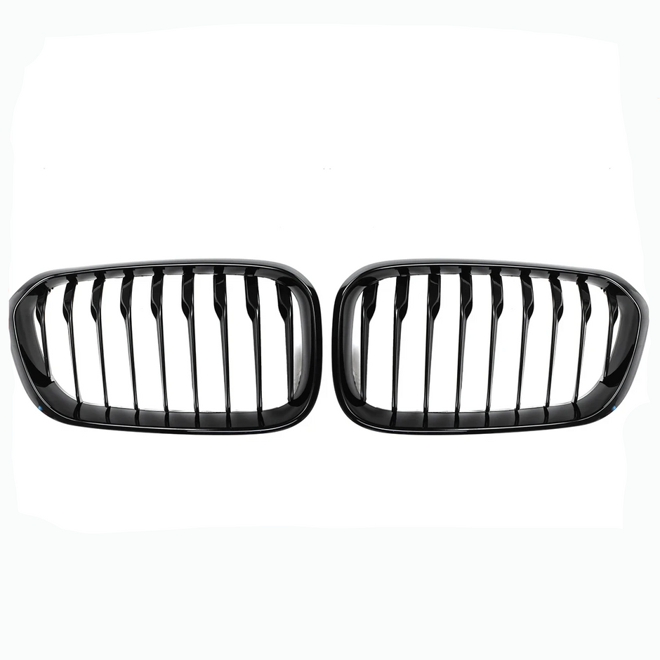 1 Series F20/F21 - Gloss Black Front Kidney Grille | 2015-2019 LCI