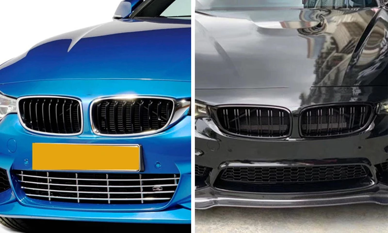 4 Series F32/F33/F36 - Gloss Black Front Double-Slat Kidney Grille | 2014-2018
