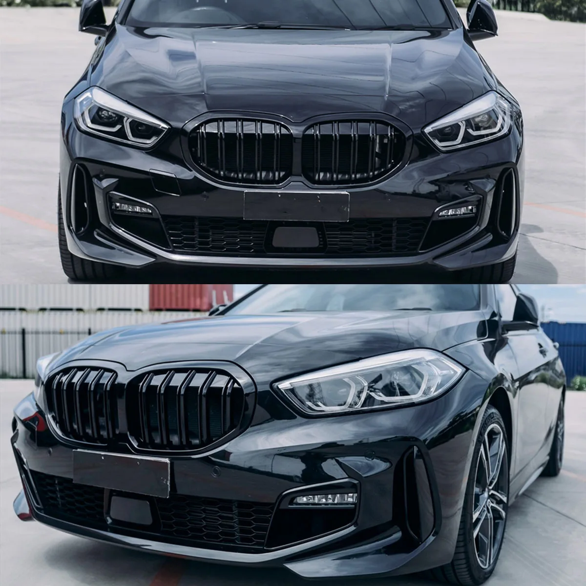 1 Series F40 - Gloss Black Front Kidney Grille | 2019-2025