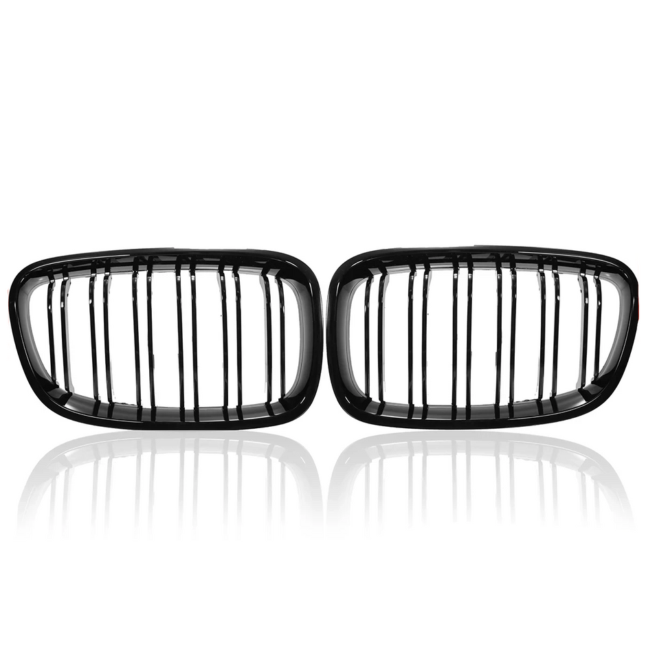 1 Series F20/F21 - Gloss Black Front Kidney Grille | 2011-2015 Pre-LCI