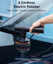 Wireless rechargeable car polishing tool for detailing and waxing