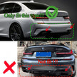 3 Series G20/G21 - Gloss Black Rear Bumper Diffuser | 2019-2022