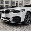 5 Series G30/G31 - Gloss Black/Carbon Look Front Bumper Lip Spoiler | 2017–2023