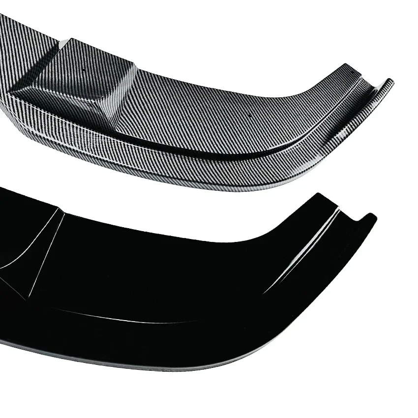 5 Series E60/E61 - Gloss Black / Carbon Look Front Bumper Lip Spoiler | 2005-2010