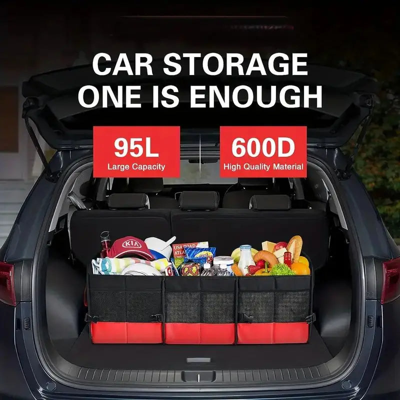 Large Car Boot Organiser – Foldable with Compartments