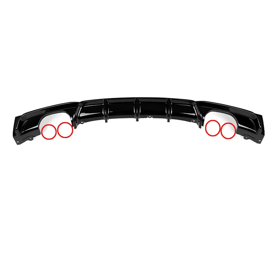 3 Series F30/F31 - Gloss Black Rear Bumper Diffuser | 2013-2019