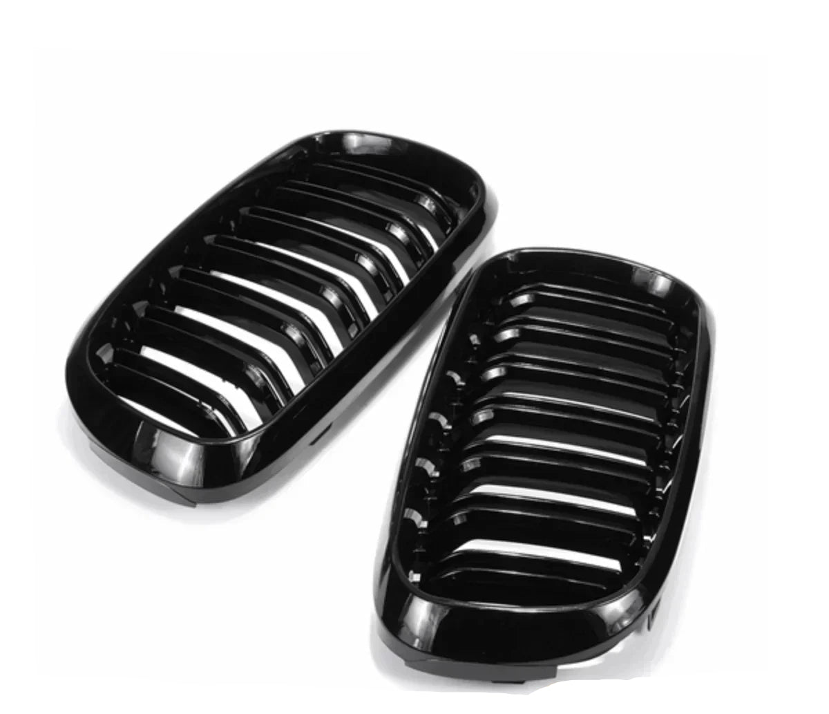 X5 X6 F15/F16/F85/F86 - Gloss Black Front Double-Slat Kidney Grille | 2014-2018