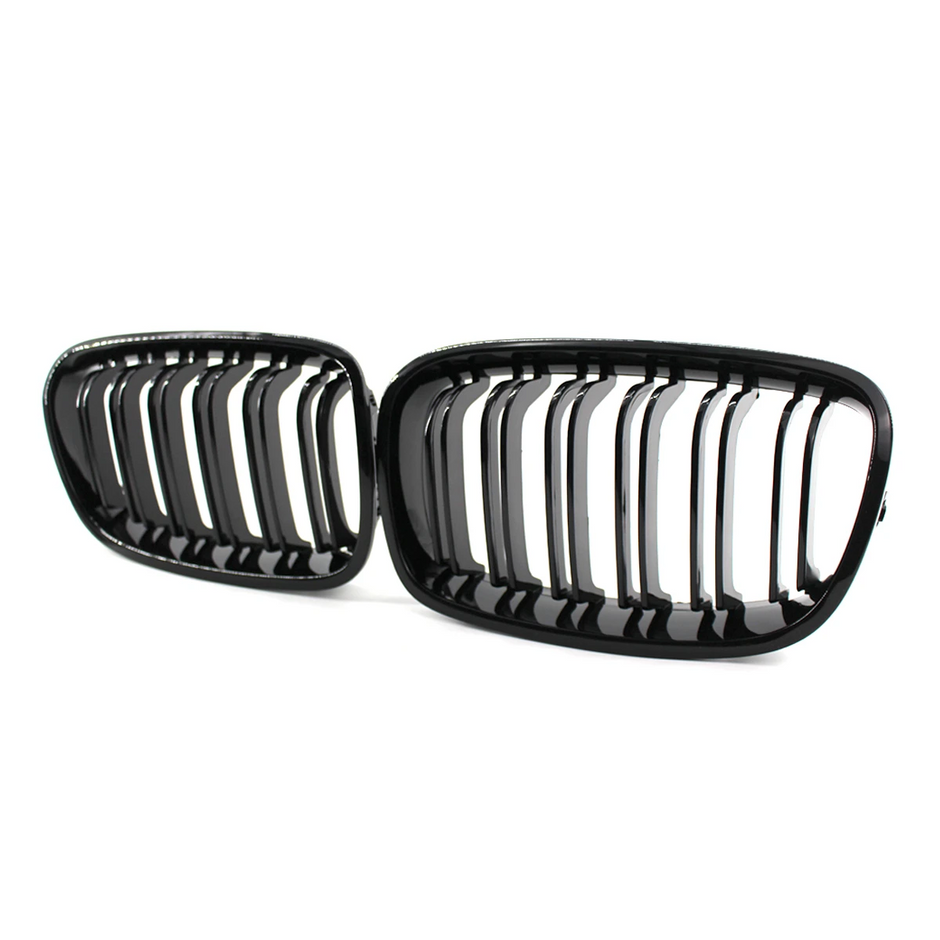 1 Series F20/F21 - Gloss Black Front Kidney Grille | 2011-2015 Pre-LCI
