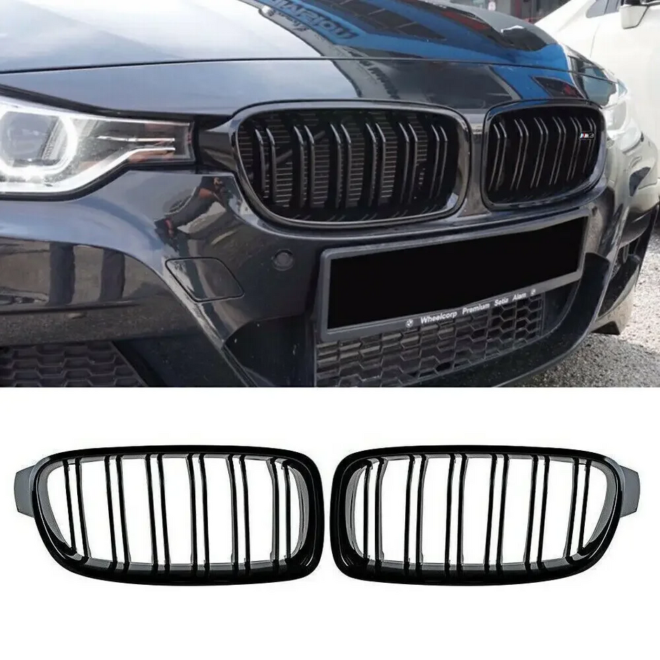 3 Series F30/F31 - Gloss Black Front Kidney Grille | 2012-2019