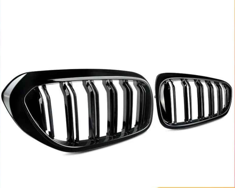 5 Series G30/G31/F90 - Gloss Black / Matte Black Front Double-Slat Kidney Grille | 2017-2019