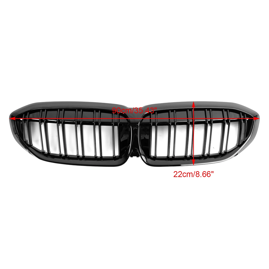 3 Series G20/G21 - Gloss Black Front Kidney Grille | 2019-2025