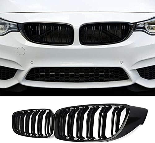 4 Series F32/F33/F36 - Gloss Black Front Double-Slat Kidney Grille | 2014-2018