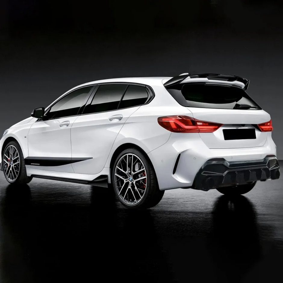 1 Series F40 - Gloss Black Rear Bumper Diffuser | 2019-2025