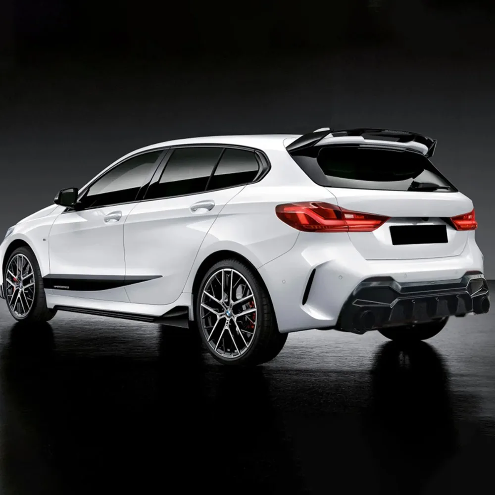1 Series F40 - Gloss Black Rear Bumper Diffuser | 2019-2025