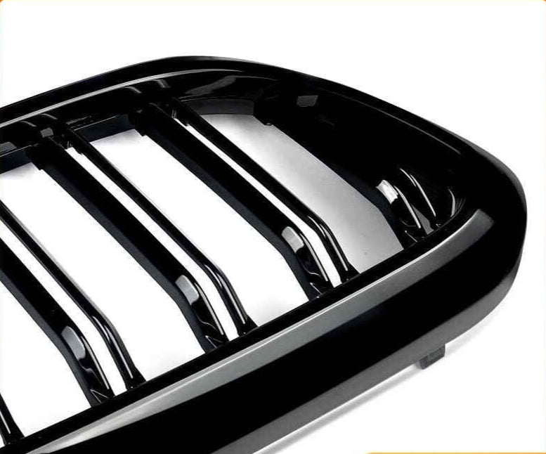 5 Series G30/G31/F90 - Gloss Black / Matte Black Front Double-Slat Kidney Grille | 2017-2019