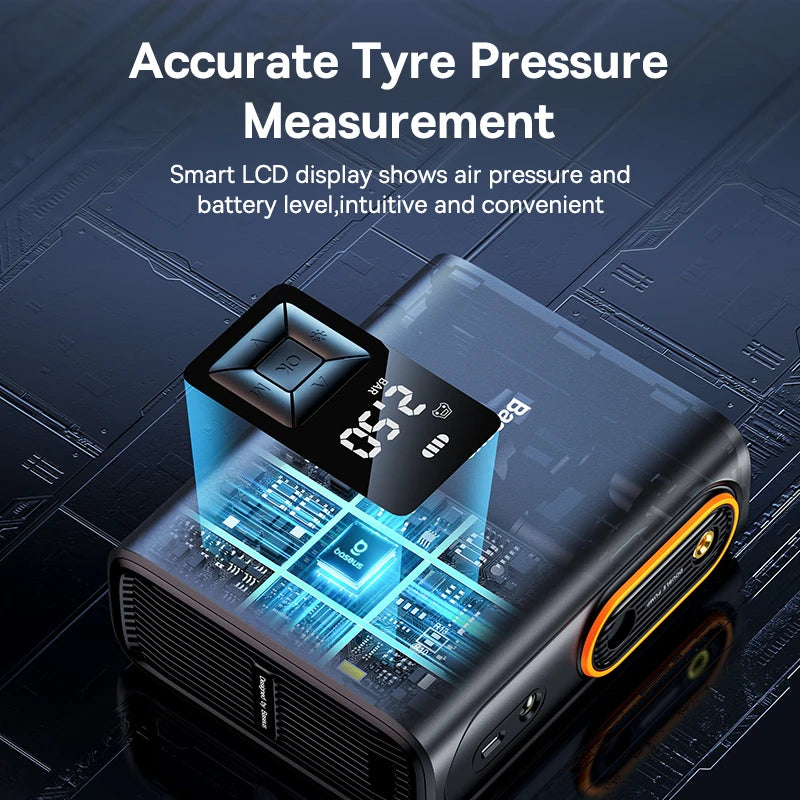 High-Power Dual Cylinder Cordless Tyre Inflator – 250W Portable Air Pump