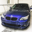 5 Series E60/E61 - Gloss Black / Carbon Look Front Bumper Lip Spoiler | 2005-2010