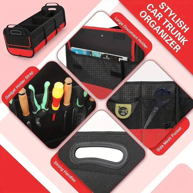 Large Car Boot Organiser – Foldable with Compartments