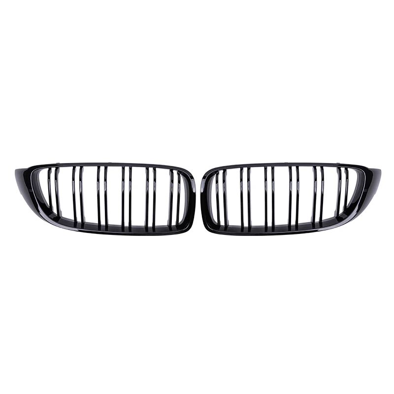 4 Series F32/F33/F36 - Gloss Black Front Double-Slat Kidney Grille | 2014-2018