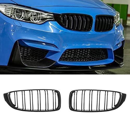 4 Series F32/F33/F36 - Gloss Black Front Double-Slat Kidney Grille | 2014-2018