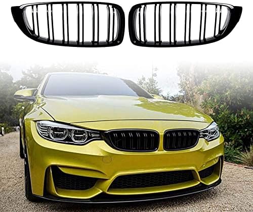4 Series F32/F33/F36 - Gloss Black Front Double-Slat Kidney Grille | 2014-2018