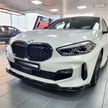 1 Series F40 - Gloss Black / Carbon Look Front Bumper Lip Spoiler | 2020-2025