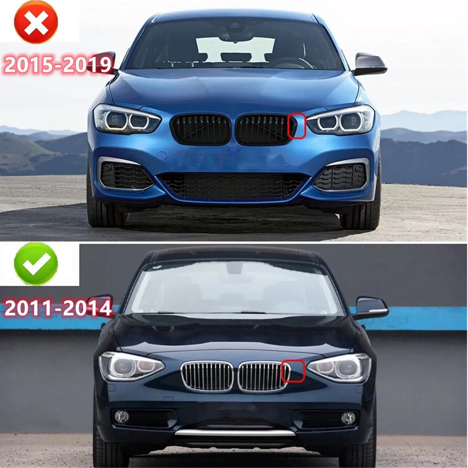 1 Series F20/F21 - Gloss Black Front Kidney Grille | 2011-2015 Pre-LCI