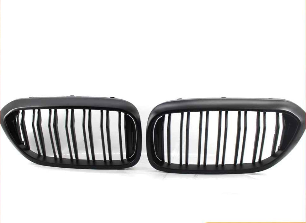 5 Series G30/G31/F90 - Gloss Black / Matte Black Front Double-Slat Kidney Grille | 2017-2019