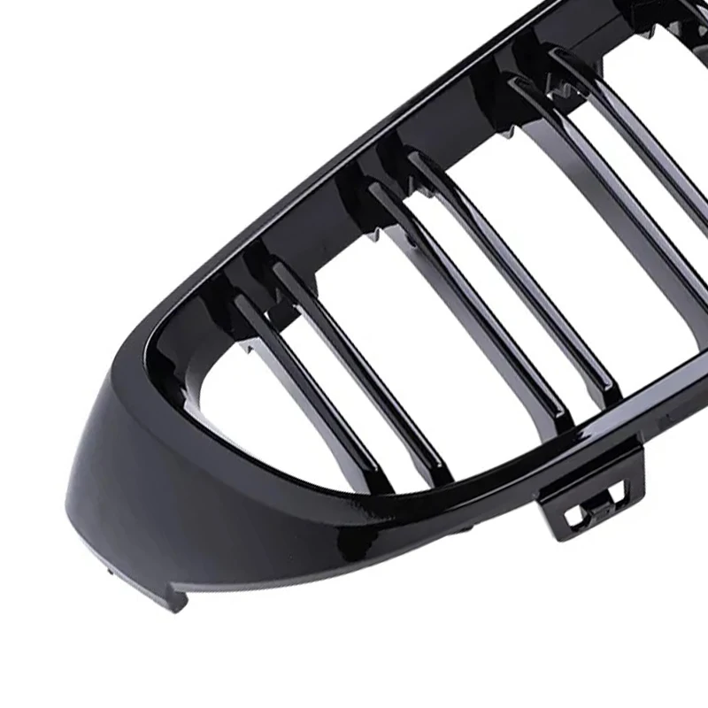 4 Series F32/F33/F36 - Gloss Black Front Double-Slat Kidney Grille | 2014-2018