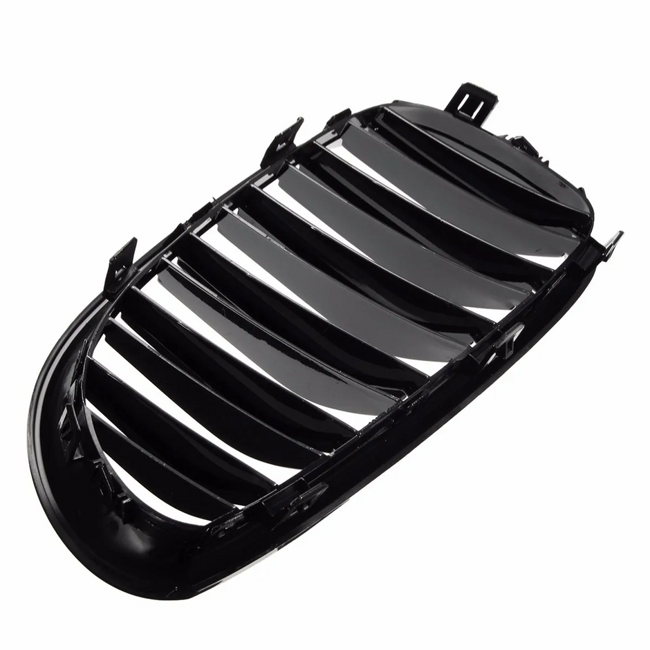 5 Series E60/E61 - Gloss Black Double Slat Front Kidney Grille | 2003–2010