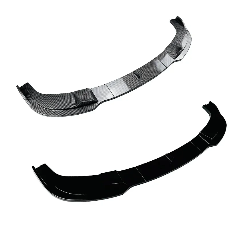 5 Series E60/E61 - Gloss Black / Carbon Look Front Bumper Lip Spoiler | 2005-2010