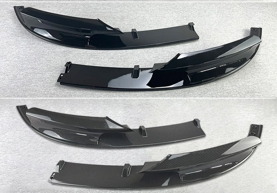 3 Series F30/F31 - Gloss Black / Carbon Look Front Bumper Lip Spoiler | 2013-2018